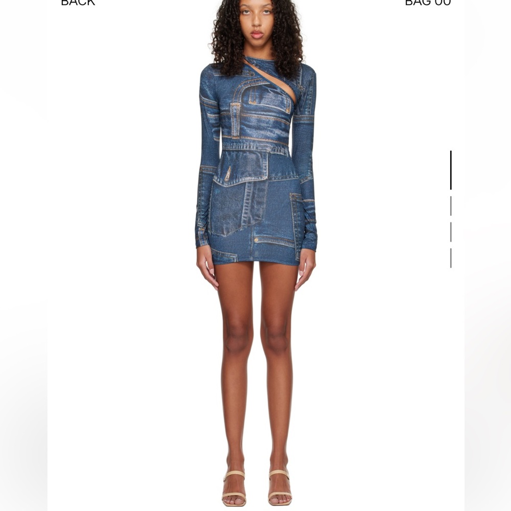 BINYA
SSENSE Exclusive Blue Gabriela Mini Dress